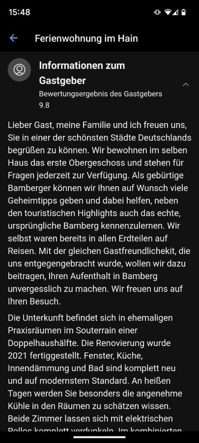 Ferienwohnung Im Hain Bamberg Buitenkant foto